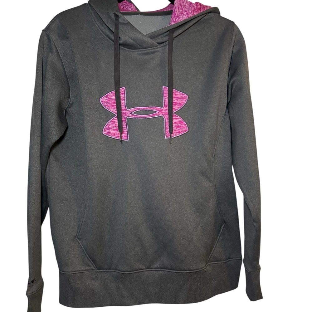 Under Armour Women's Charcoal and Magenta Sweater